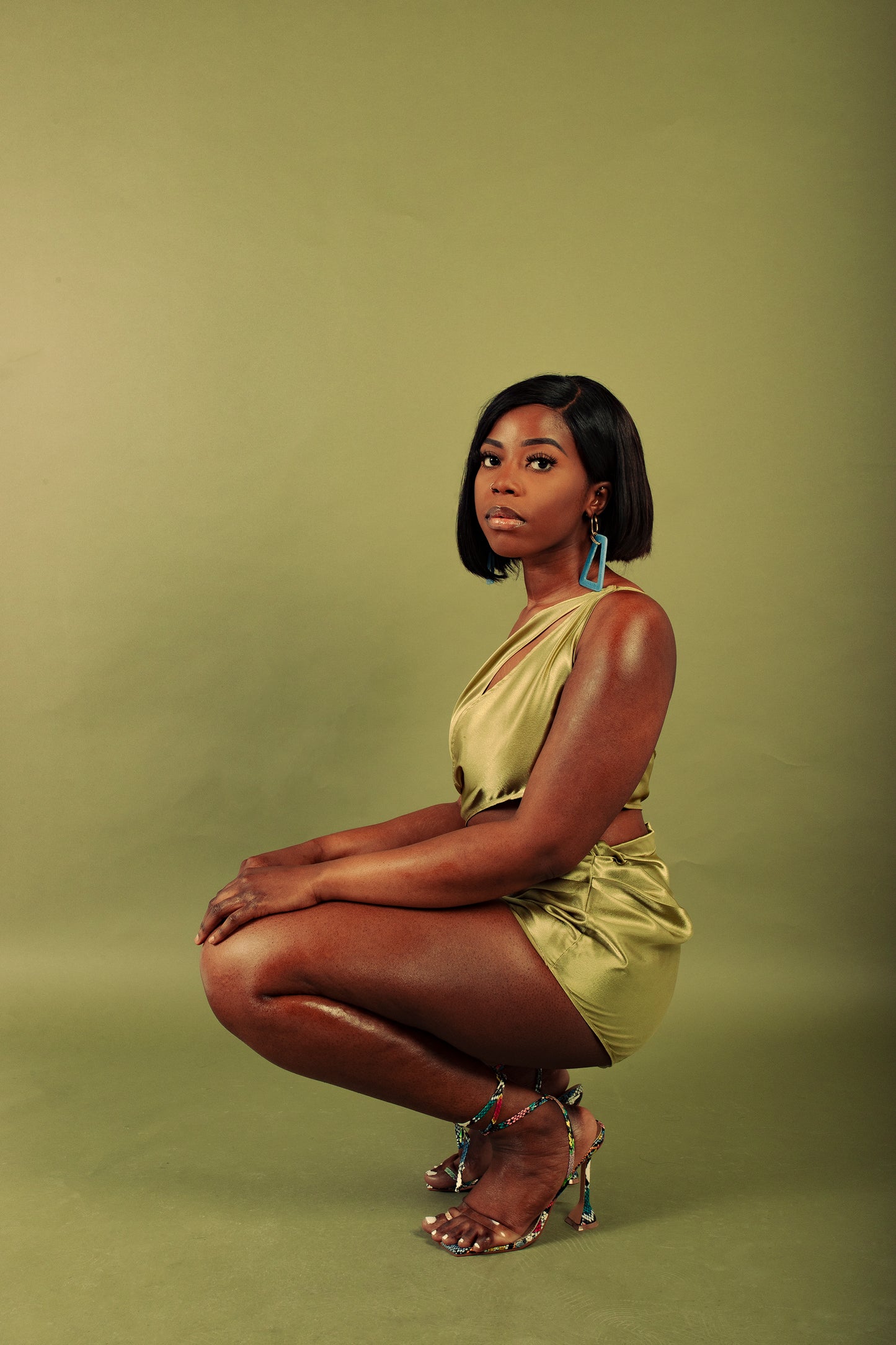 Esmeralda - Sage Green Dress - Goldanadesigns